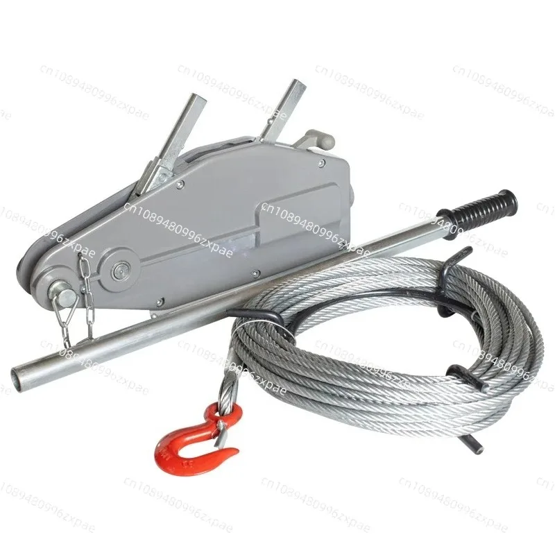 Aluminum Alloy Wire Rope Hand Chain Hoist Traction Machine 0.8T 1.6T 3.2T Cable Tensioner Puller Manual Lifting Tension Tool