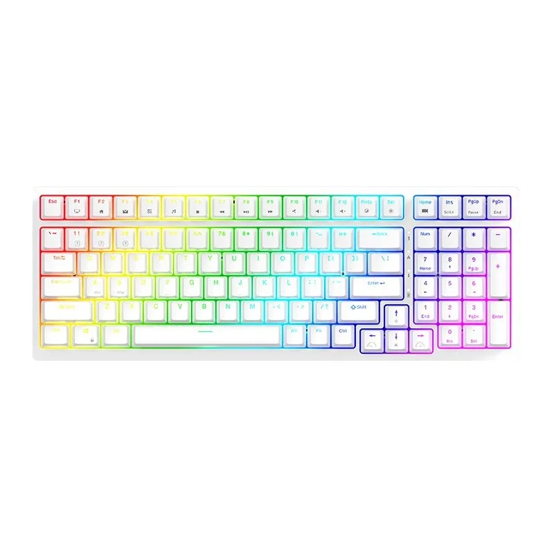 

Three-mode wireless mechanical keyboard hot-swappable