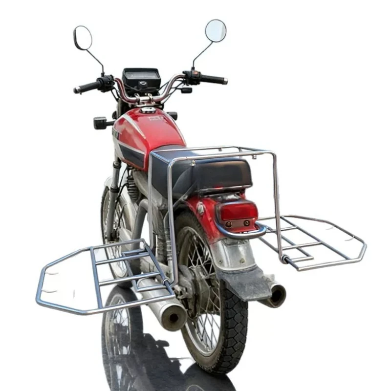 

Multifunctional motorcycle after loading shelf universal load retractable folding shelf