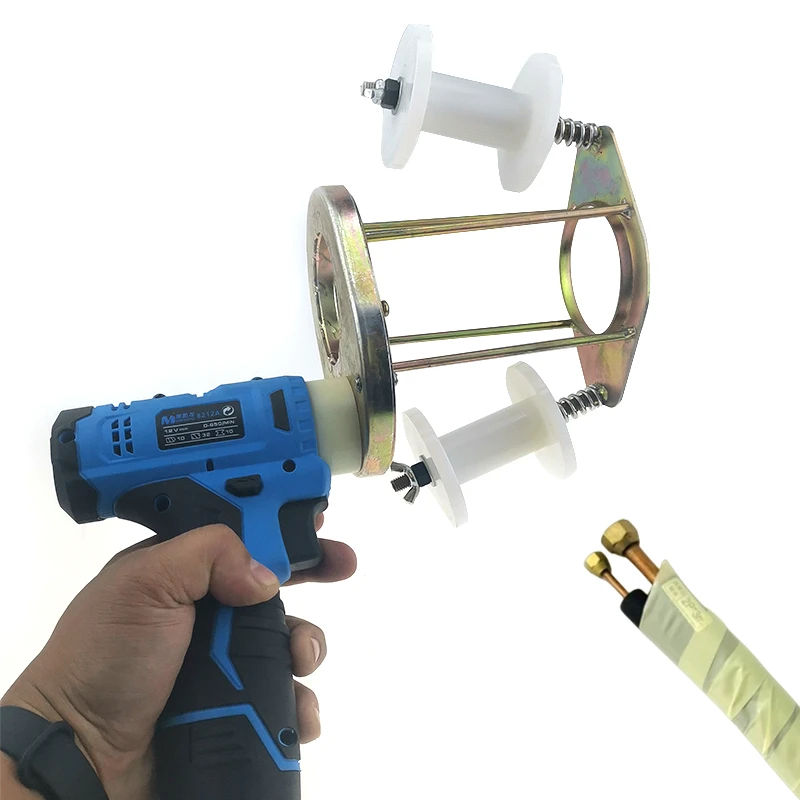 UNDEROOF-Fast Automatic Wrapping Device for Air Conditioning Pipe Wrapping Tape, Copper Tube Insulation Banding Tie Strap Machin