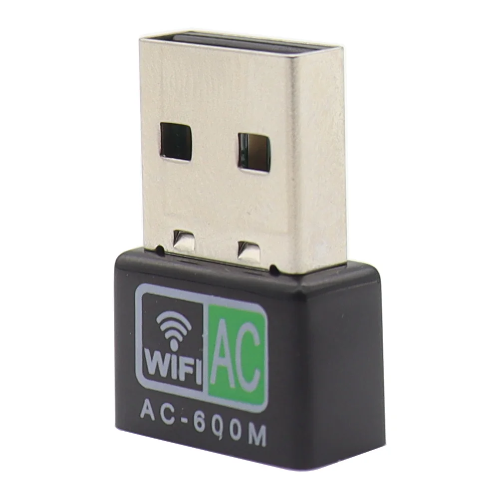

USB-адаптер Wi-Fi, 600 Мбит/с, двухдиапазонная беспроводная сетевая карта 2,4G и 5 ГГц, Wi-Fi-антенна, Wi-Fi-приемник Ethernet