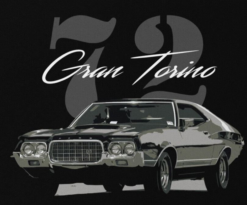 1972 Gran Torino Collector Car Owner Gift T-Shirt Short Sleeve Casual 100% Cotton O-Neck Summer Mens T-shirt Size S-3XL