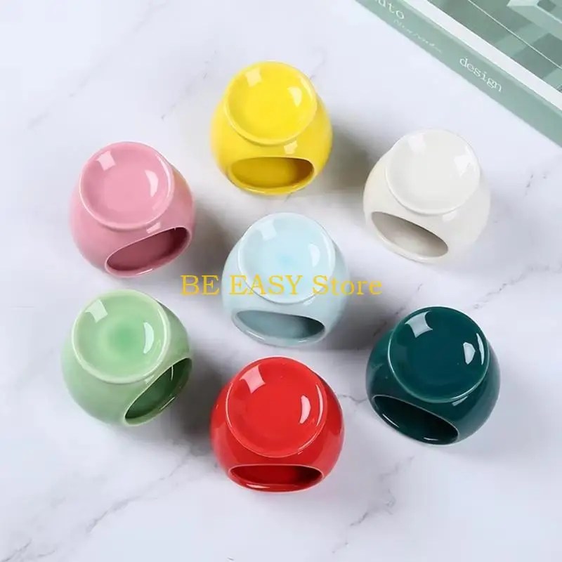 E28F Ceramics Wax Warmer Essential Oil Burners Furnaces for Meditations Room