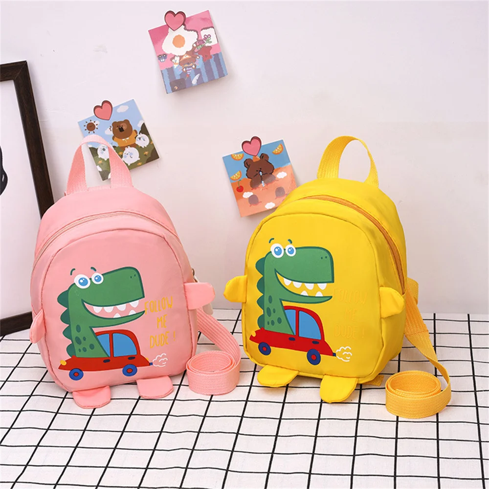 Cute Children School Bags Cartoon Dinosaur Kids Backpack Kindergarten Boys Girls Schoolbag Outdoor Travel Backpack Anti-lost Bag