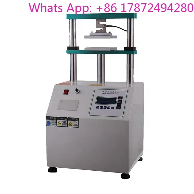 

Paper Tube Crush Tester Carton Compression Testing Machine, ECT RCT Paper Tube Ring Edge Crush Tester for Corrugated Boxes