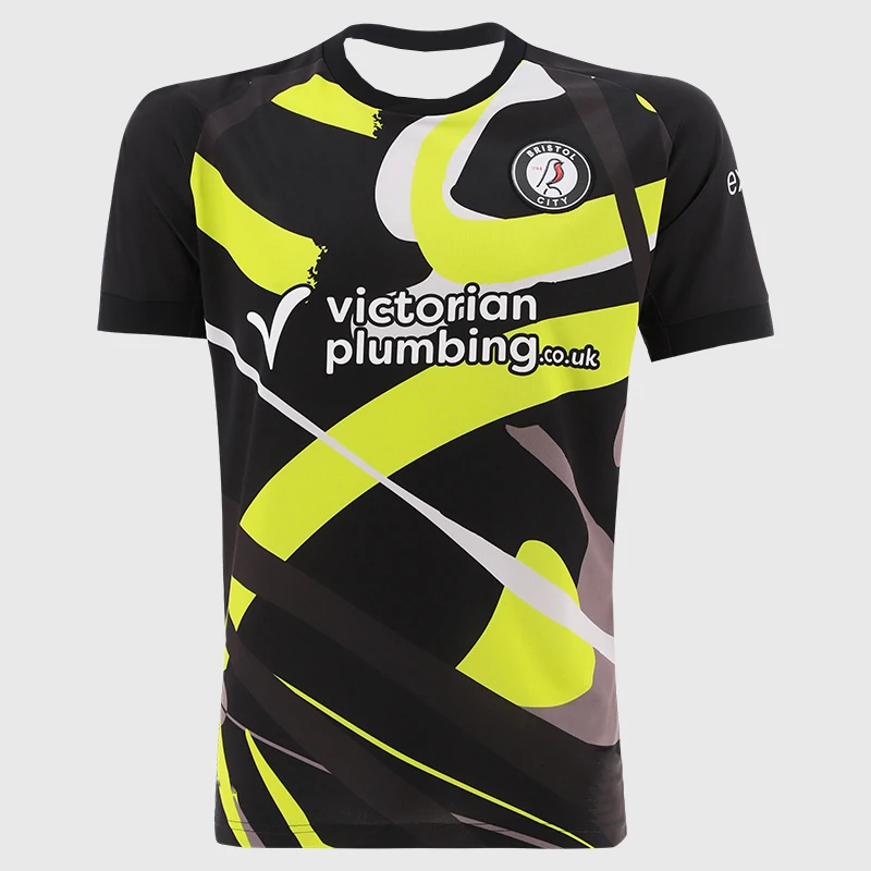 26_27 Saison Bristol City Trikot 3D-Druck Sport Freizeit Schnelltrocknend Outdoor Atmungsaktiv Familien-Partnerlook T-Shirt – Detail 8