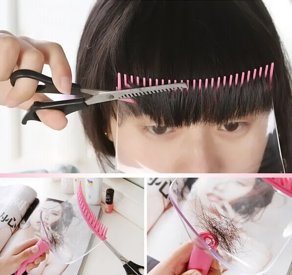 Ruler Accessories Hair Trimmer Comb Guide DIY Women Fringe Cut Tool Clipper For Cute Bang Level