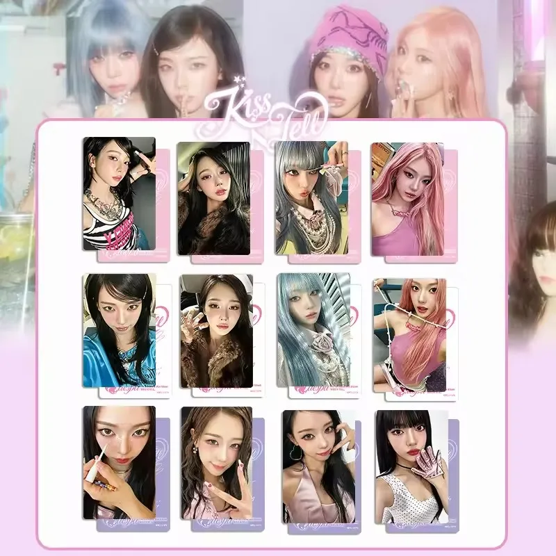 4/6PCS New Popular Women's Group aespa KISS N TELL Photo Card LOMO Carter Classic Card Flash Card Toy Gift