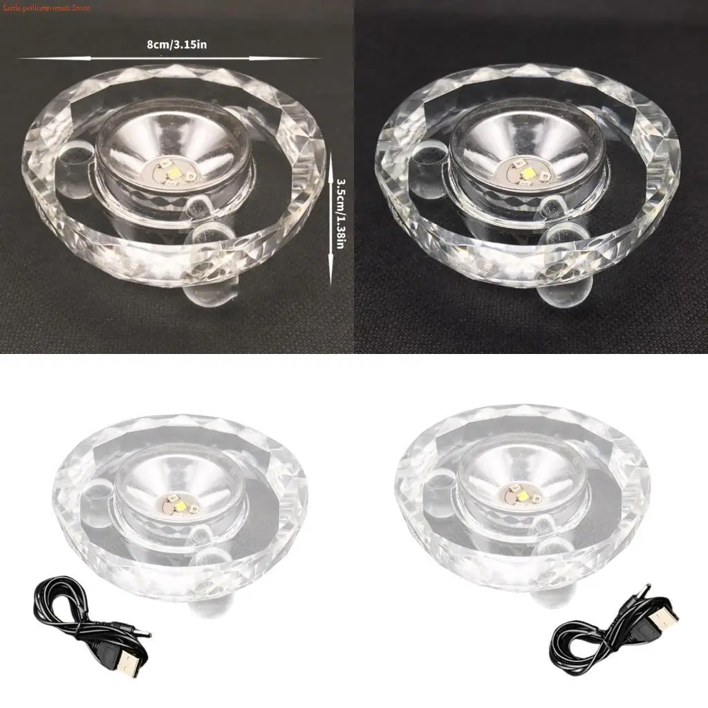 

F92D 7 Color LED Lighted Exhibition Stand USB Powered ABS Materials for Art Displays