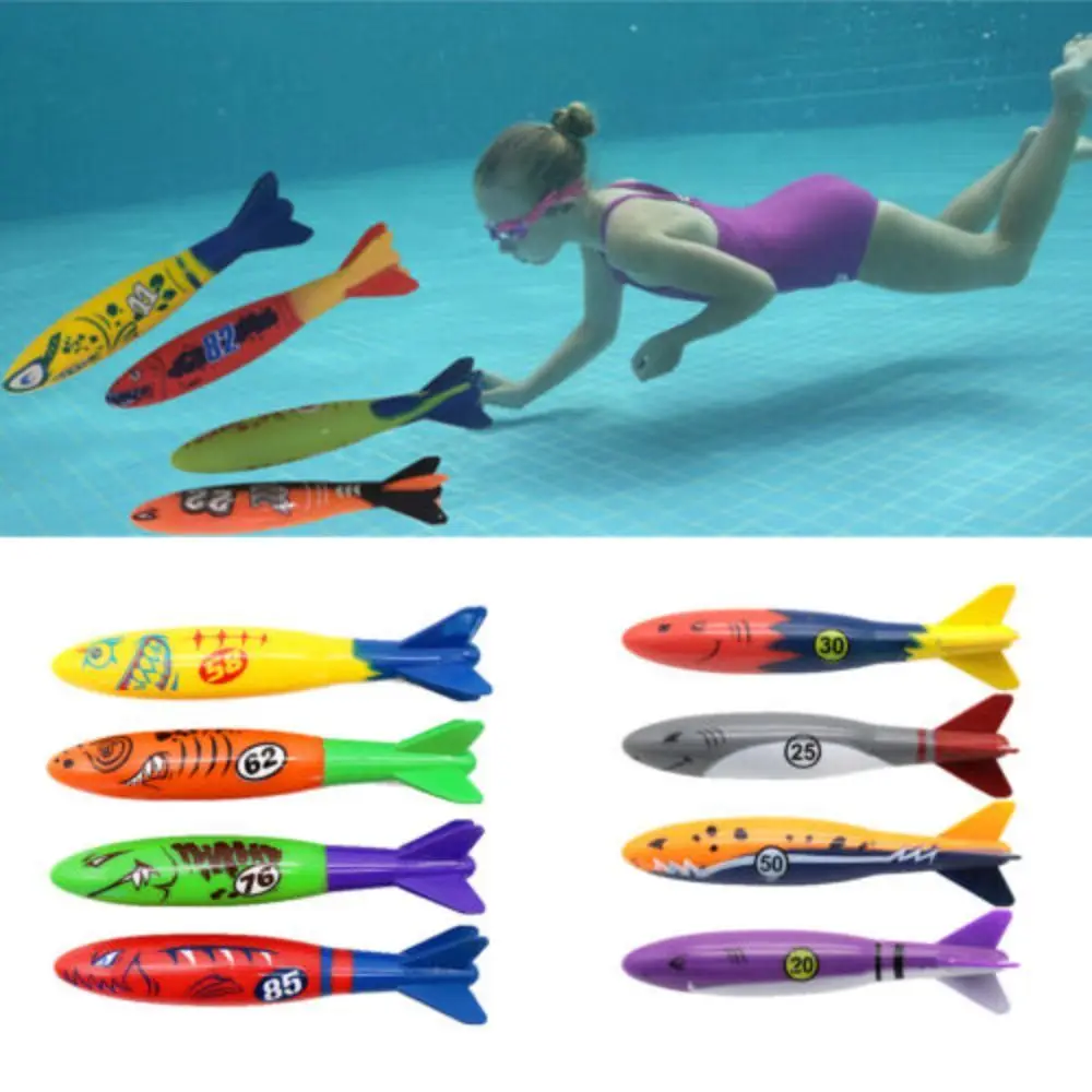 Swimming Pool Toy Diving Rocket Dive Water Toys Underwater Toy Sporting Rocket Dive Goods Bathroom Toy Diving Stick Outdoor Toy