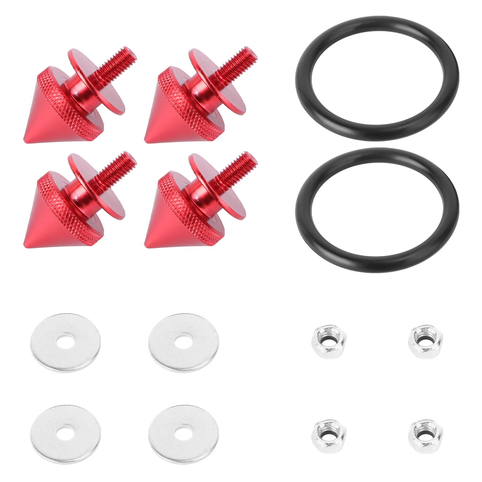 

1Set Professional Car Fastener Kit Aluminum Front Rear Bumper Quick Remove Fixed Button Auto Repair Accessory Metal Fastener