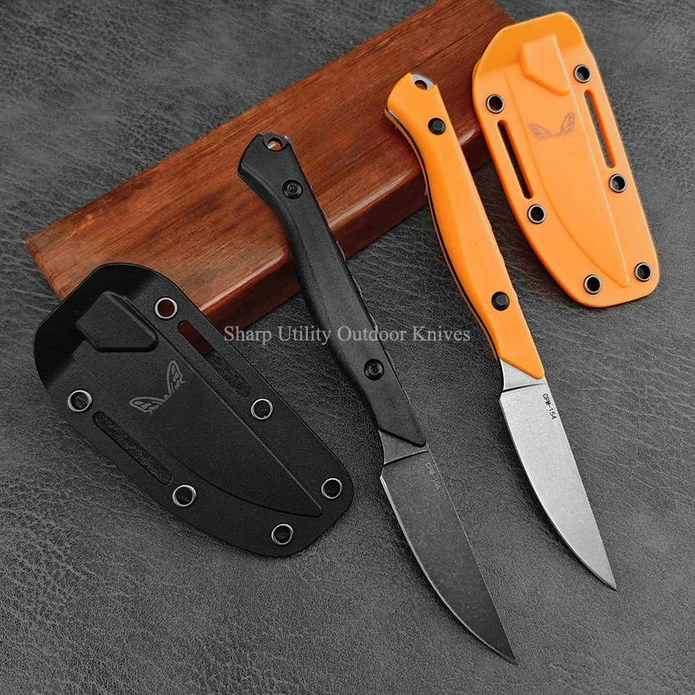 Flyway 15700 EDC Hunting Knife Small CPM-154 Fixed Blade BM Knife for Outdoor Picnic, Camping ,tactical, Wilderness Survival