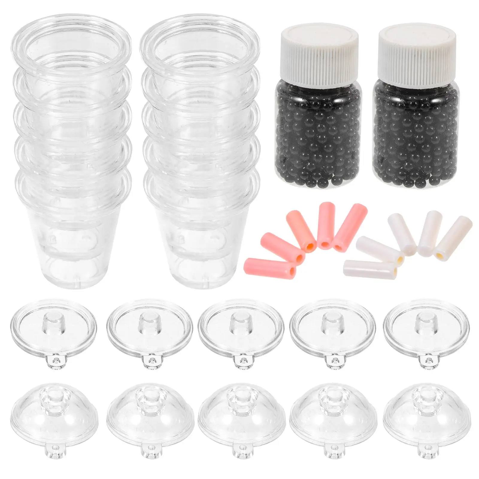 

Plastic Mini Pearl Milk Tea Keychain Pendants Kit DIY Phone Charm Necklace Resin Jewelry Accessories Bulk Wholesale