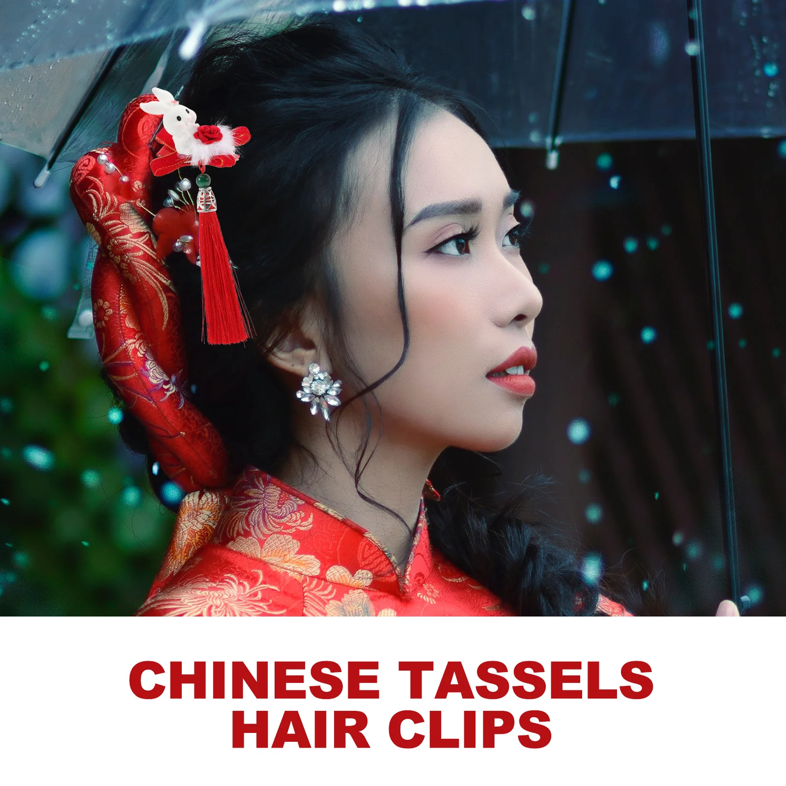 

2 шт., заколки для волос с кисточками для детей, заколки для волос в китайском стиле, праздничные заколки для девочек, очаровательный головной убор для вечеринок, весна