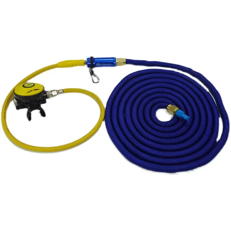 

AT63-Diving Respirator Filter 126 Secondary Head 15M Telescopic Regulator Breathing Diving Tube