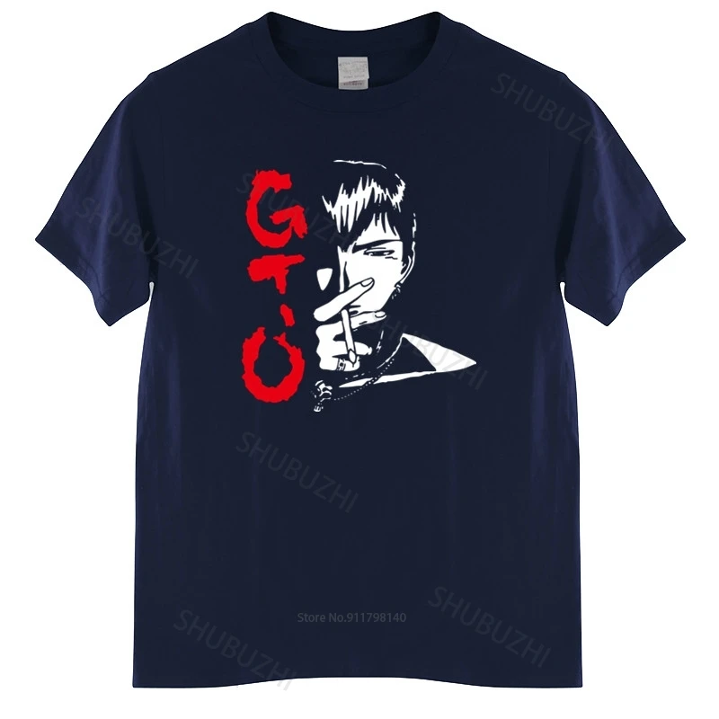 T Shirt Men GTO Manga Tshirt Japan Eikichi Homme New Arrived Mens t shirt Anime Great Teacher Onizuka Black T-shirt euro size