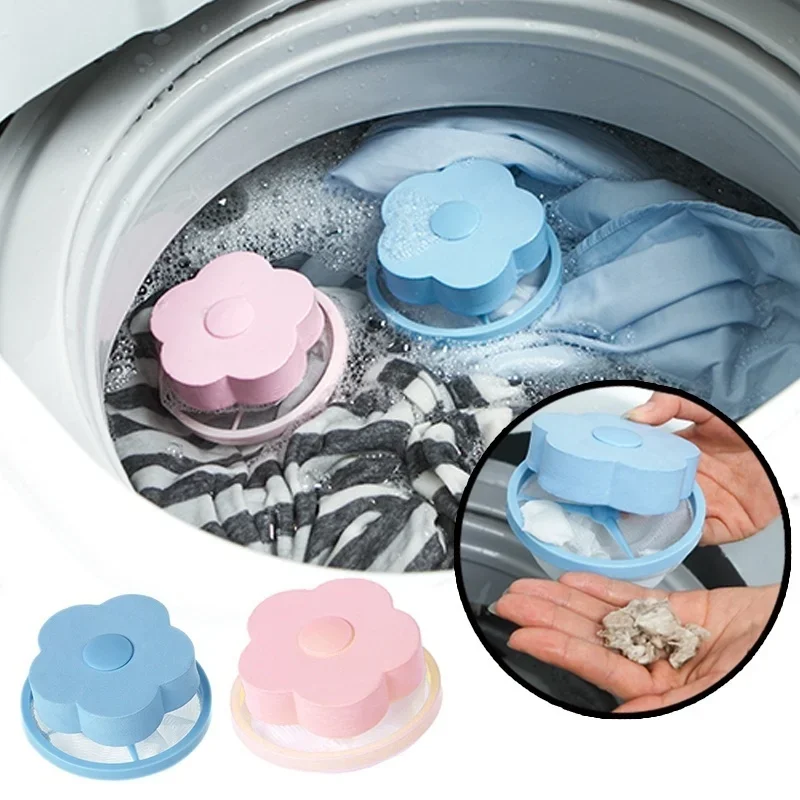 Mesh Filter Bag Floating Washing Machine Wool Filtration Hair Removal Device House Cleaning Laundry Ball