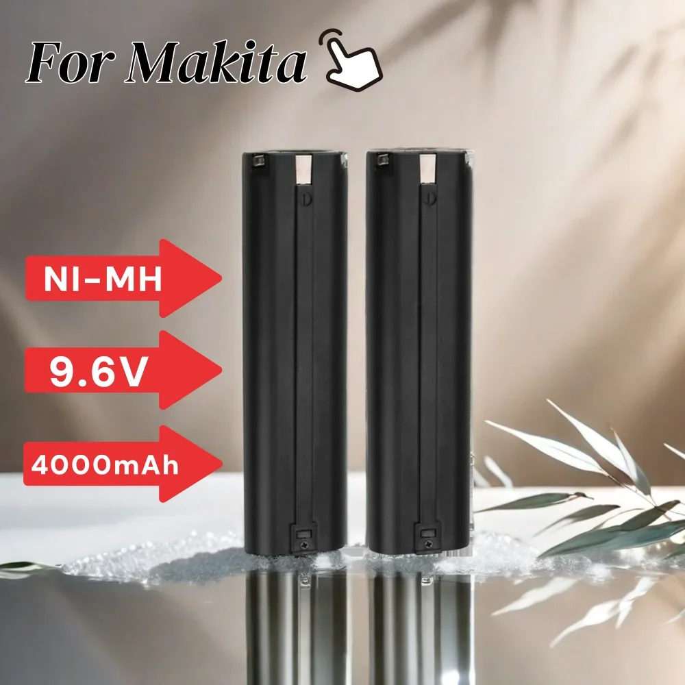 9.6V 4000mAh Ni-MH Rechargeable Replacement Battery for Makita Mak 6095D 9000 9001 9002 9033 9034 632007-4 9600 193890-9 5090D