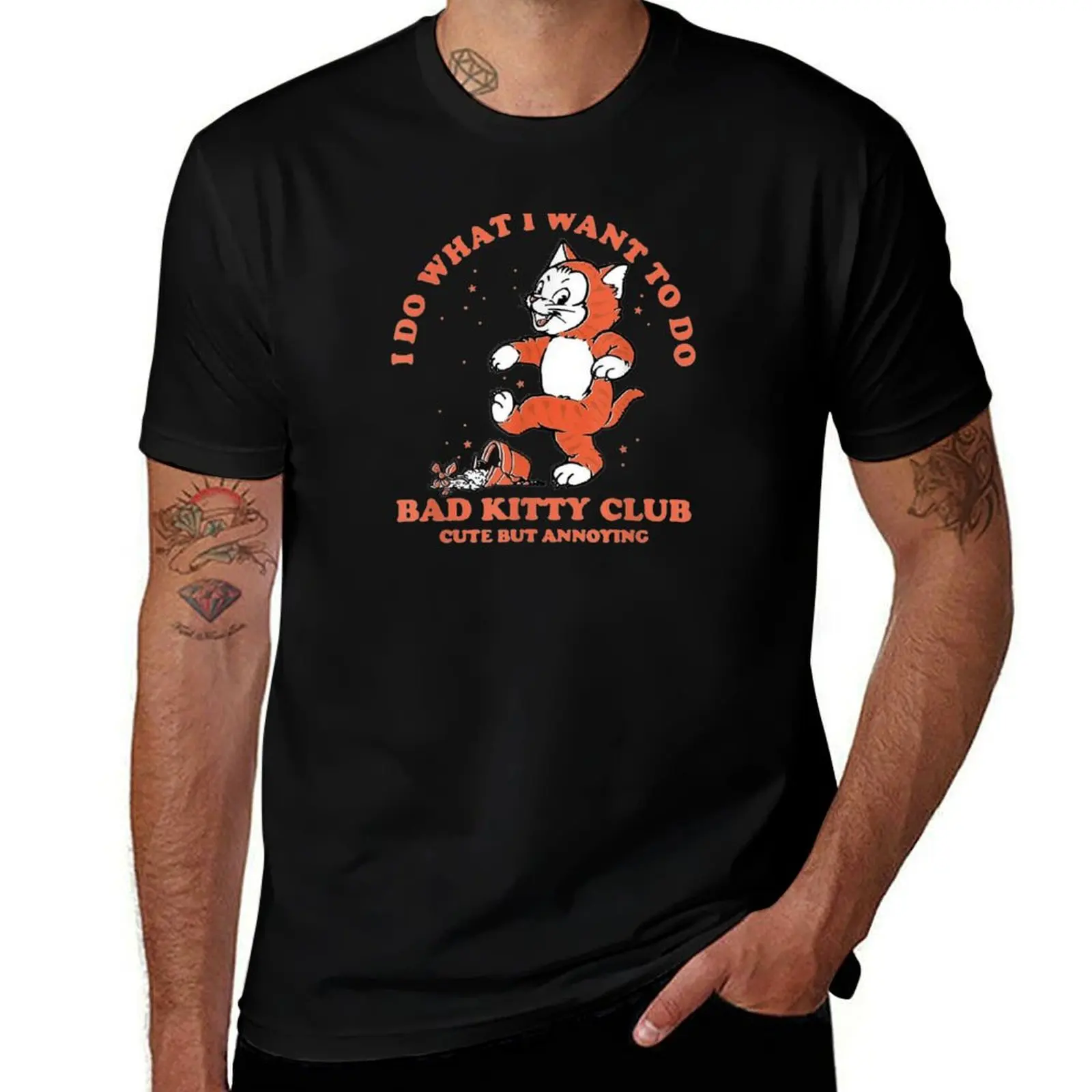 Bad Kitty Club Cute But Annoying T-Shirt Halloween Theme T-Shirt