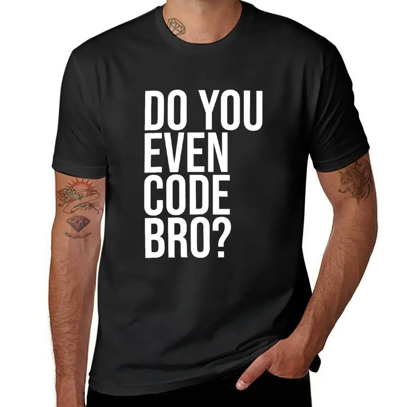 Do You Even Code Bro? Computer Programmer Coding Tshirt Code T-Shirt anime Anime t-shirt mens designer t shirt