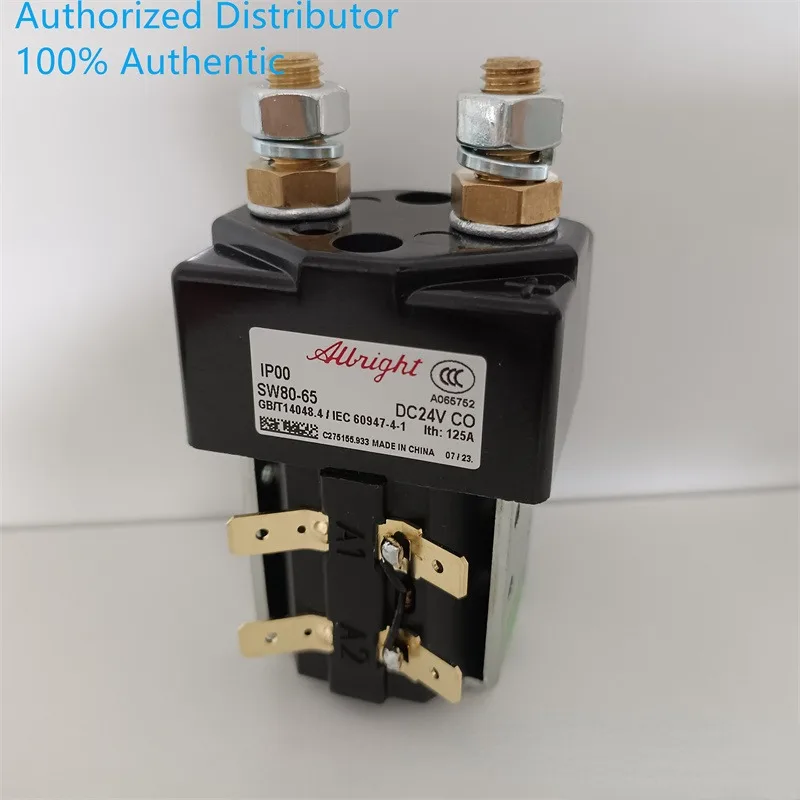 Genuine  Contactor SW80 SW80-6 SW80-65 SW80-1919L 24V SW80B-156 48V SW80B-2149 80V Solenoid Relay Switch 24 48 80 Volt