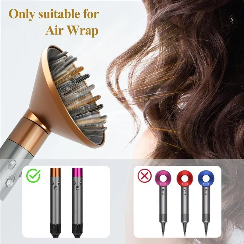 

【STOKED】обновленное крепление для выпрямления волос, большая насадка-диффузор для Dyson Airwrap HS01 HS05 HS08, аксессуары