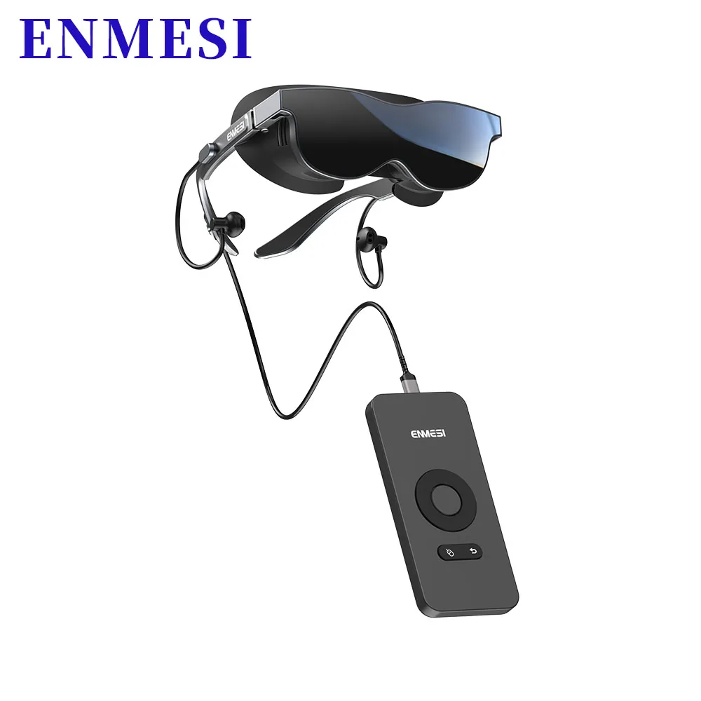 ENMESI V60 AR Smart Glasses FOV 1080P HD USB-C Connectivity Head Mounted Display for Immersive Viewing Gaming