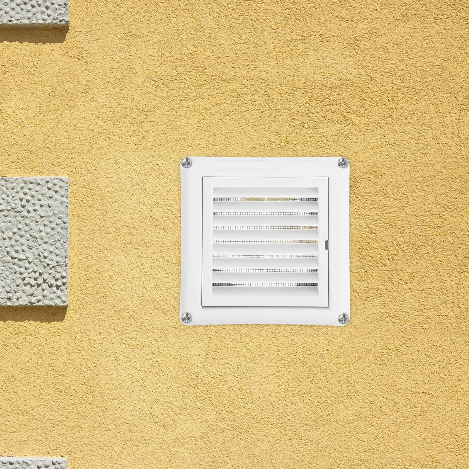 

15x15 inch Plastic Square Vent Cover Durable Weather Resistant Louvered Design Efficient Airflow Easy Installation for Bathroom