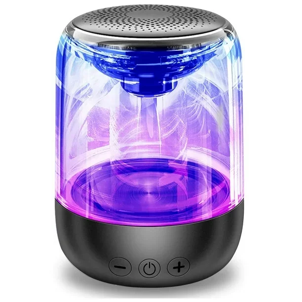 Lampara en Forma 2025 , Lampara Mesita de Noche con Altavoz Bluetooth Lamparas LED Mesita de Noche Lámpara LED Inteligente, 10 Modos de Luces para Oficina, Dormitorio (Negro)