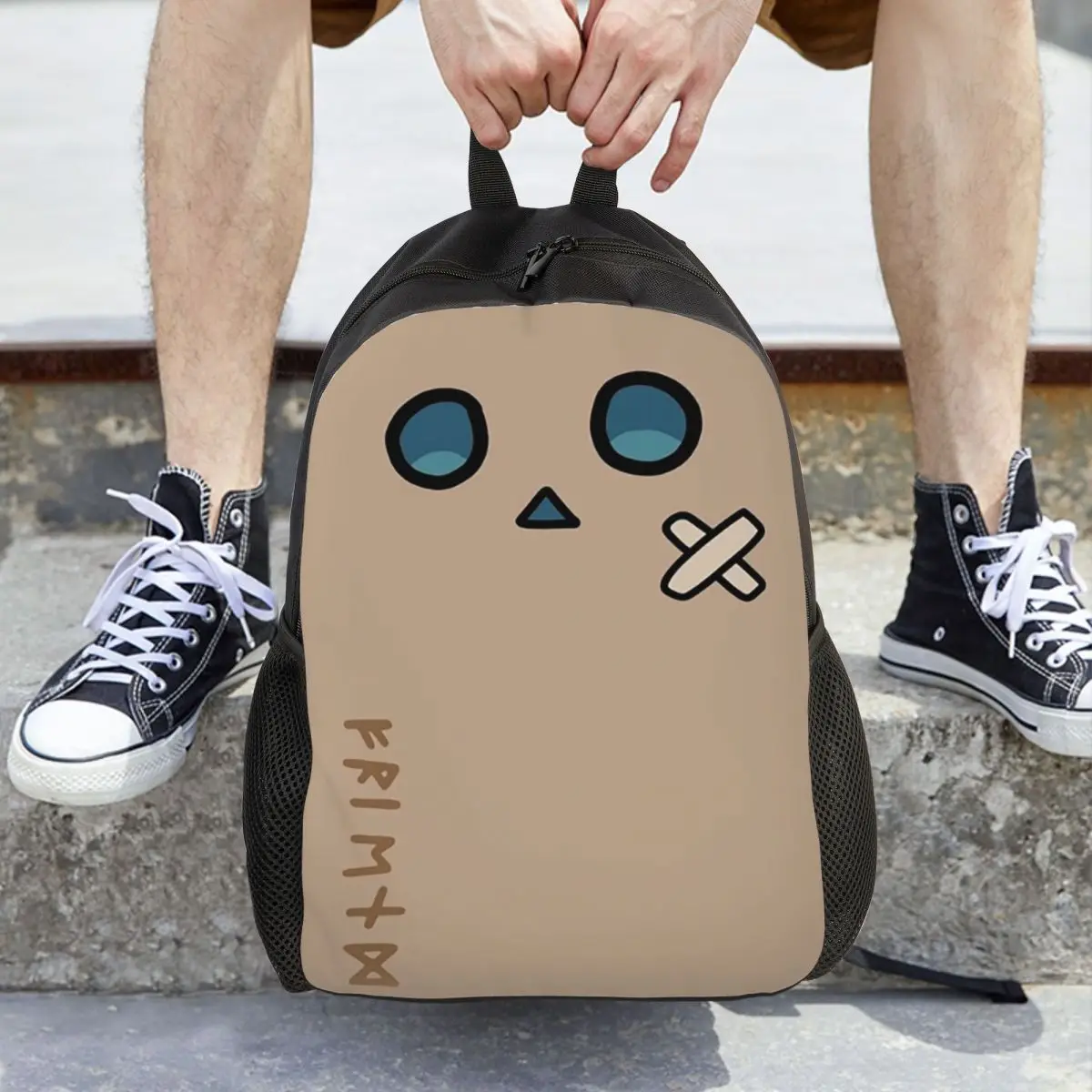 

Hololive Production Fictitious Virtual Youtuber Vtuber Nanashi Mumei Mascot Backpack Daypack BookBag School Bag Shoulder Bags