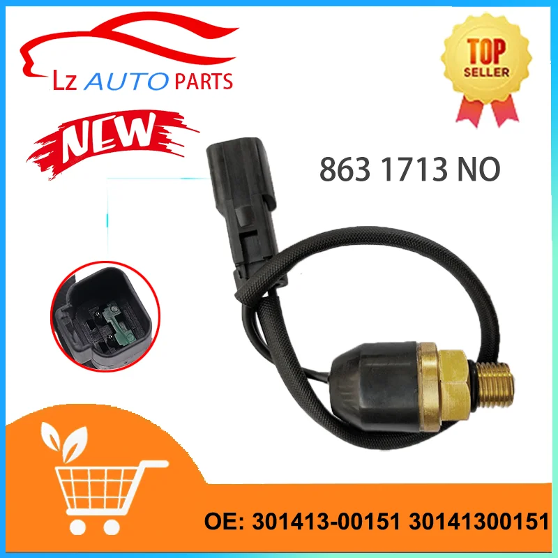 Oil Pressure Switch Sensor 301413-00151 30141300151 for Doosan Excavator DX150 DX225 DX260 DX300 DX380