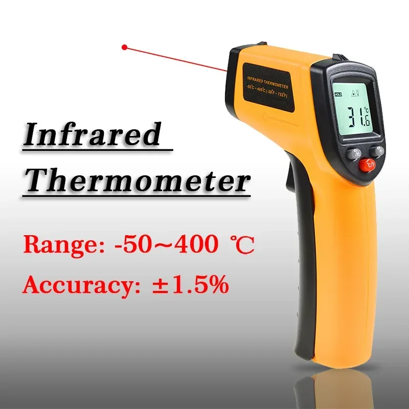 

Industrial Infrared Pyrometer Infrared Thermometer Laser Temperature Meter Gun Point Gun 40% Non Contact