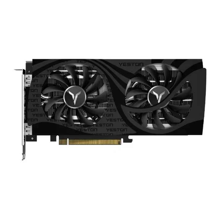 AMD Radeon RX6500XT Gamer Video Desktop Computer GPU PC 4GB Placa gráfica para jogos com 2 ventiladores