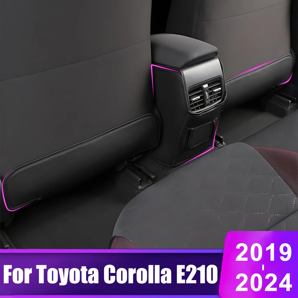 

For Toyota Corolla E210 2019 2020 2021 2022 2023 2024 Hybrid Car Seat Back Cover Children Baby Kick-Proof Mat Pad Accessories