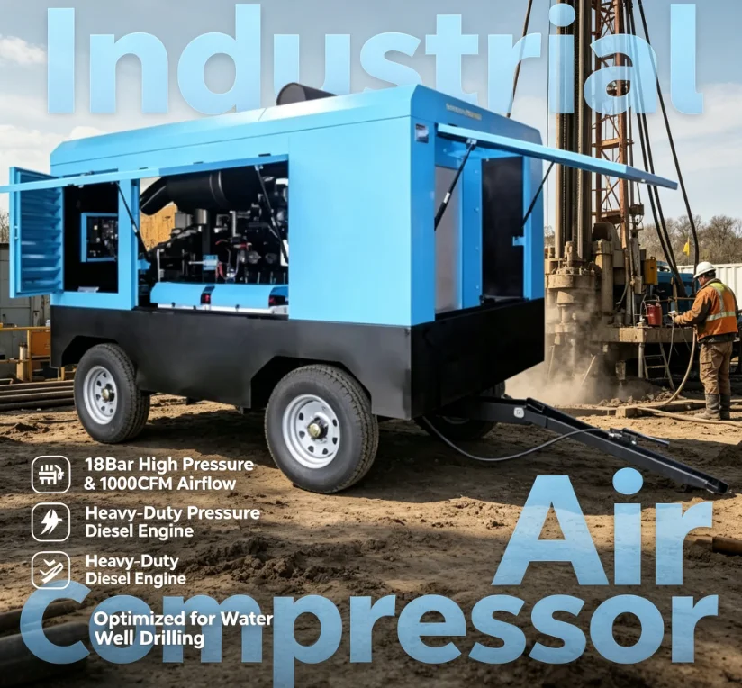 

Customized Mobile Diesel Air Compressor 750 Cfm 16 Bar