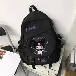 Sanrio Kuromi Cute Cartoon Fashion High Capacity Backpack Stylish Casual School Girl Student Backpack Kawaii Daily Backpack New