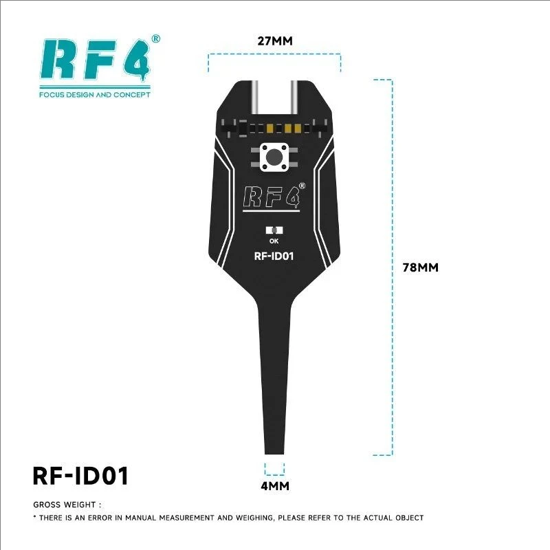 RF4 RF-ID01 Type-C Inductance Tester Electromagnetic Fault Detection Tool For Phone Motherboard Circuit Board Repair