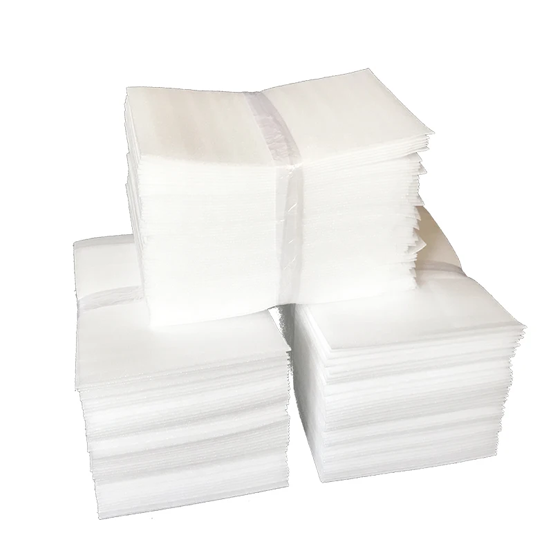 Imagem -05 - White Color Protective Epe Espuma Isolamento Folha Amortecimento Embalagem Material de Embalagem Bubble Bolsa Film Wrap 13x15cm 100 Pcs