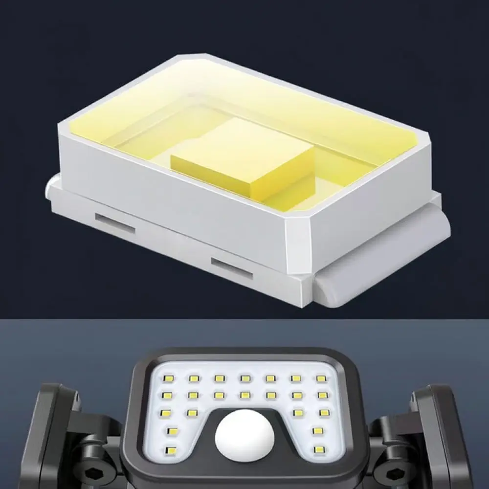 LED Solar Wall Light Outdoor Motion Sensor Garden Security Lamp Triple Head Adjustable Waterproof Yard Pathway