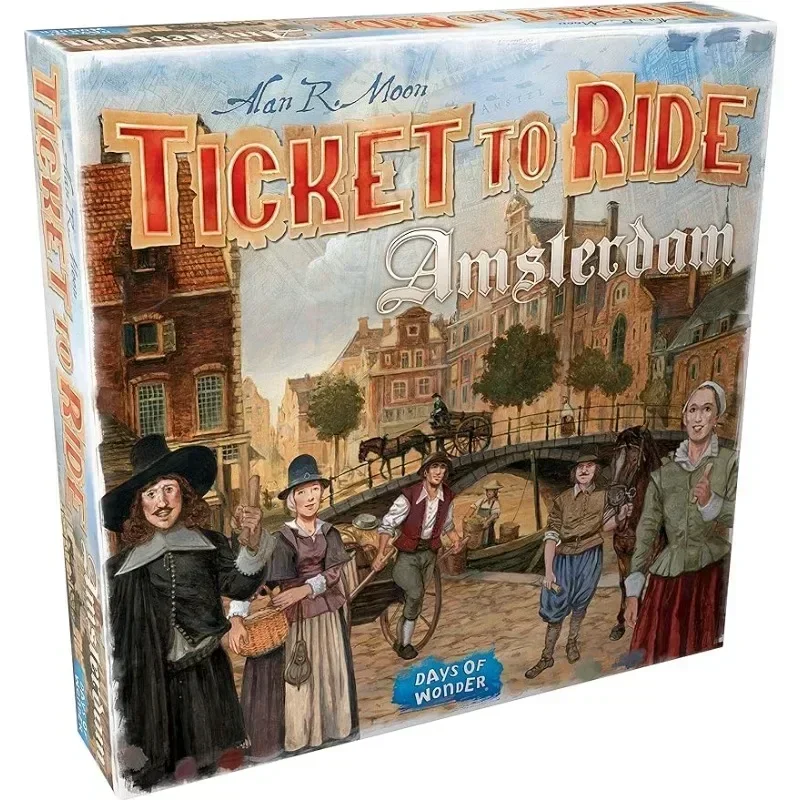 Ticket to Ride Amsterdam Board Game  English Family Multiplayer Friends Party Play Cards Game Plot Collection Toys Gifts