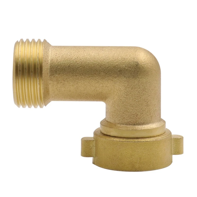 Garden Hose Elbow Fitting Brass RV Adapter Water Pipe 90 Degree Eelbow Connector