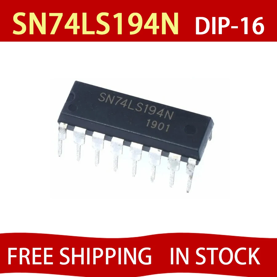 10Pcs SN74LS194N DIP-16Pins Shift register HD74LS194P DIP DIP-16 74LS194 SN74LS194