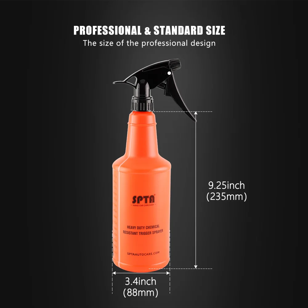 (Bulk Sale)SPTA 750ml Professional Sprayer Acid and Alkali Resistant Atomozing Sprinkling Can Adjustable Nozzle For Car Beauty