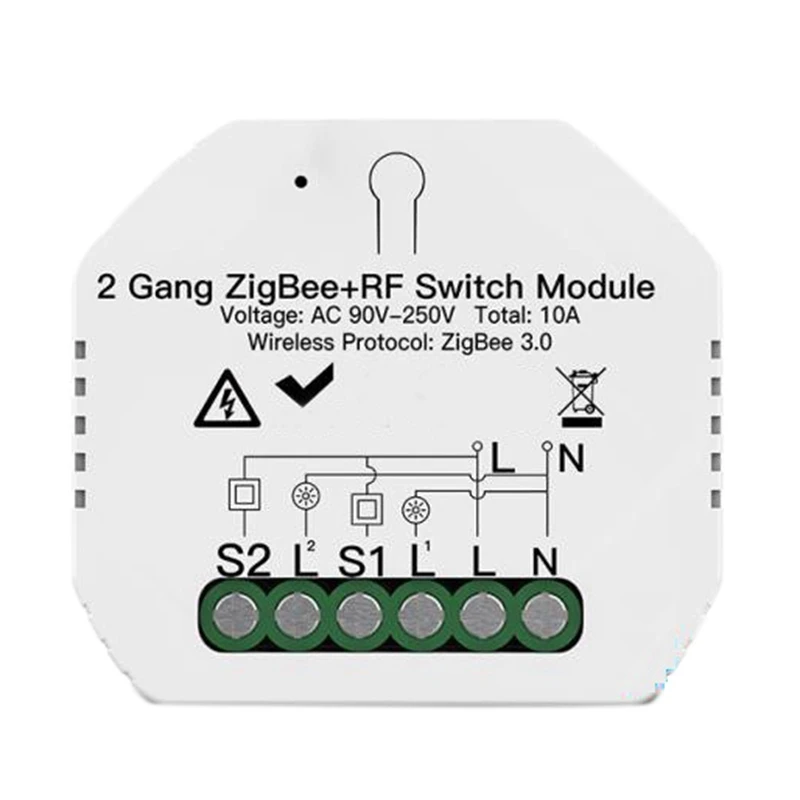 

Hot TTKK Smart Light Switch Breaker,2-Way Wifi Breaker Multi-Mode Switch App Remote Control Breaker For Alexa Echo Google Home