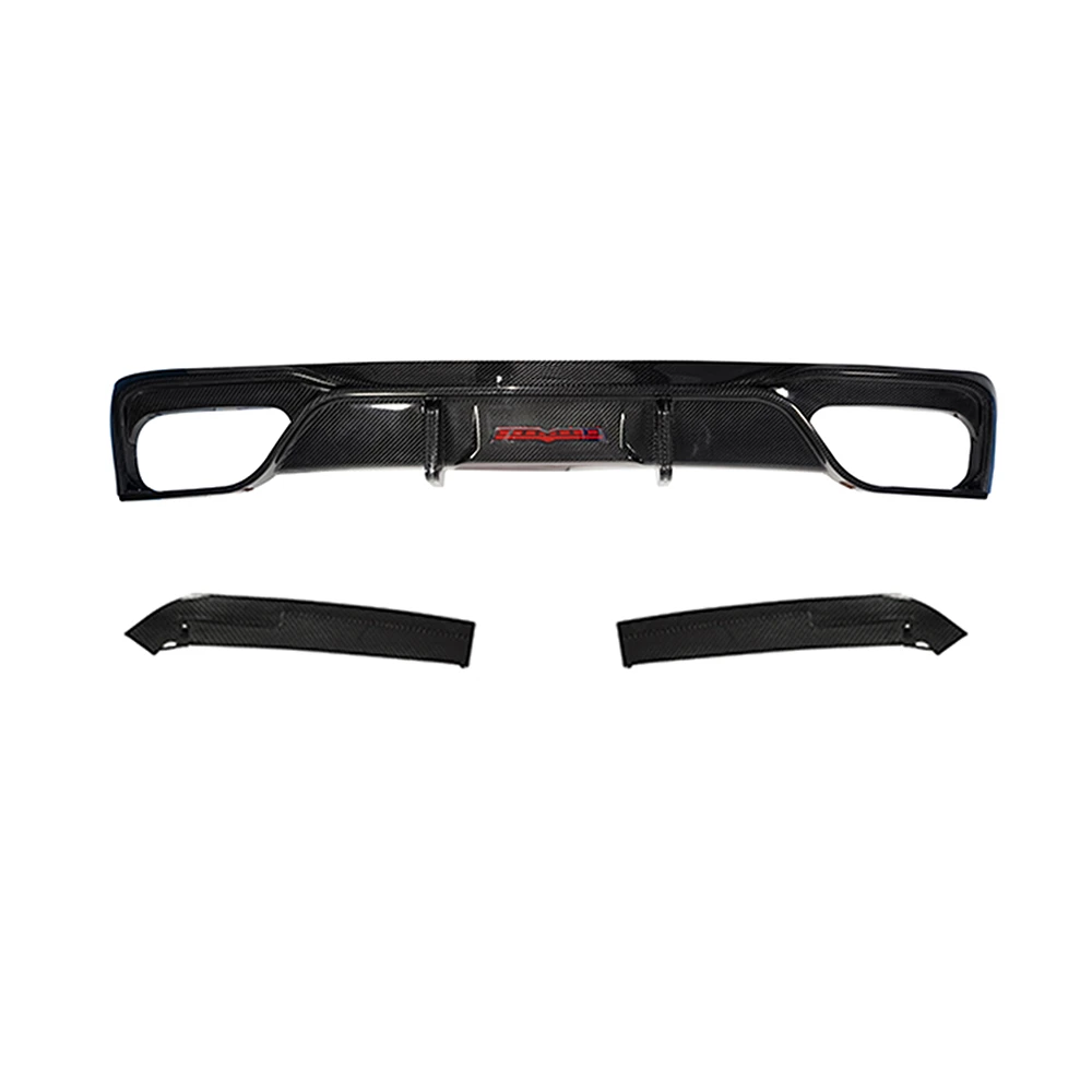 ODM/OOEM Dry Carbon Fiber Universal Car Rear Spoilers Rear Bumper Lip Diffuser for AUDI A6 S6 C8  Car Accessories