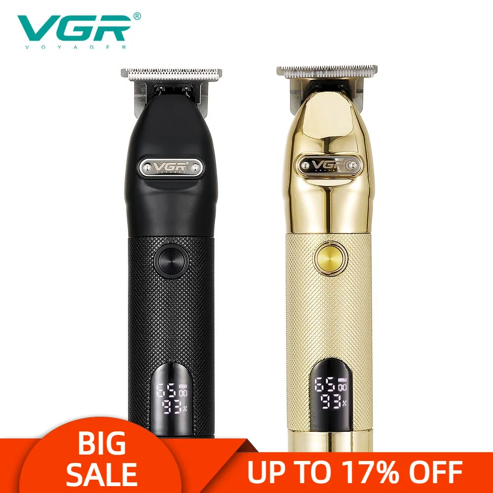 VGR V-275 Electric Hair Clipper Personal Care High Power Shaver LCD USB Rechargeable Metal Barber Supplie Trimmer For Men VGR275