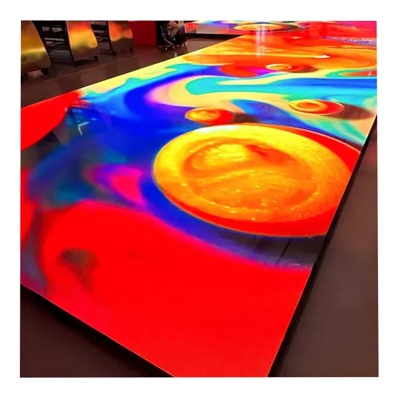 Interactive Led Dance Floor Display Mirror Screen Party Event Use Piano DJ RGB Tiles Lamp LED Lights Wedding Dance Floors