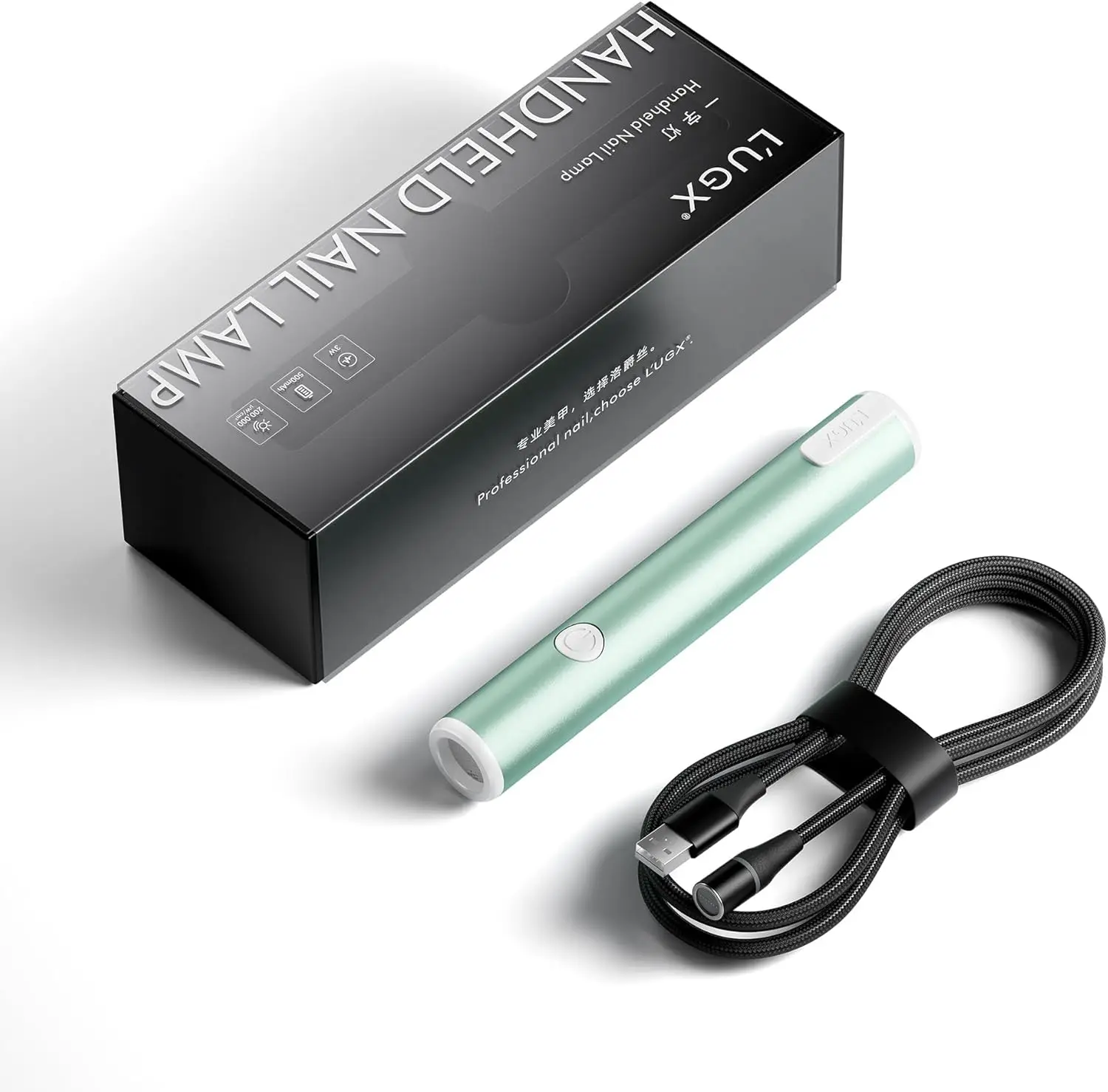 

Handheld UV Light for Gel Nails with Magnetic Charging – Portable LED Nail Lamp, Cordless Dryer for Home & Salon - Green