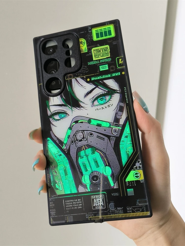 Etui na telefon z motywem anime, świecące, do Xiaomi 15T 14T 13T 12T Pro POCO F8 F7 Ultra F6 F5 M7 Pro, fajne, z podświetleniem LED, Funda Conque — zdjęcie produktu 6