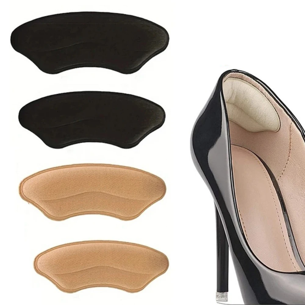 4PCS Heel Pads for Too Big Shoes Self-Adhesive Heel Protectors Heel Inserts Improve Shoe Fit And Comfort Prevent Heel Slippage